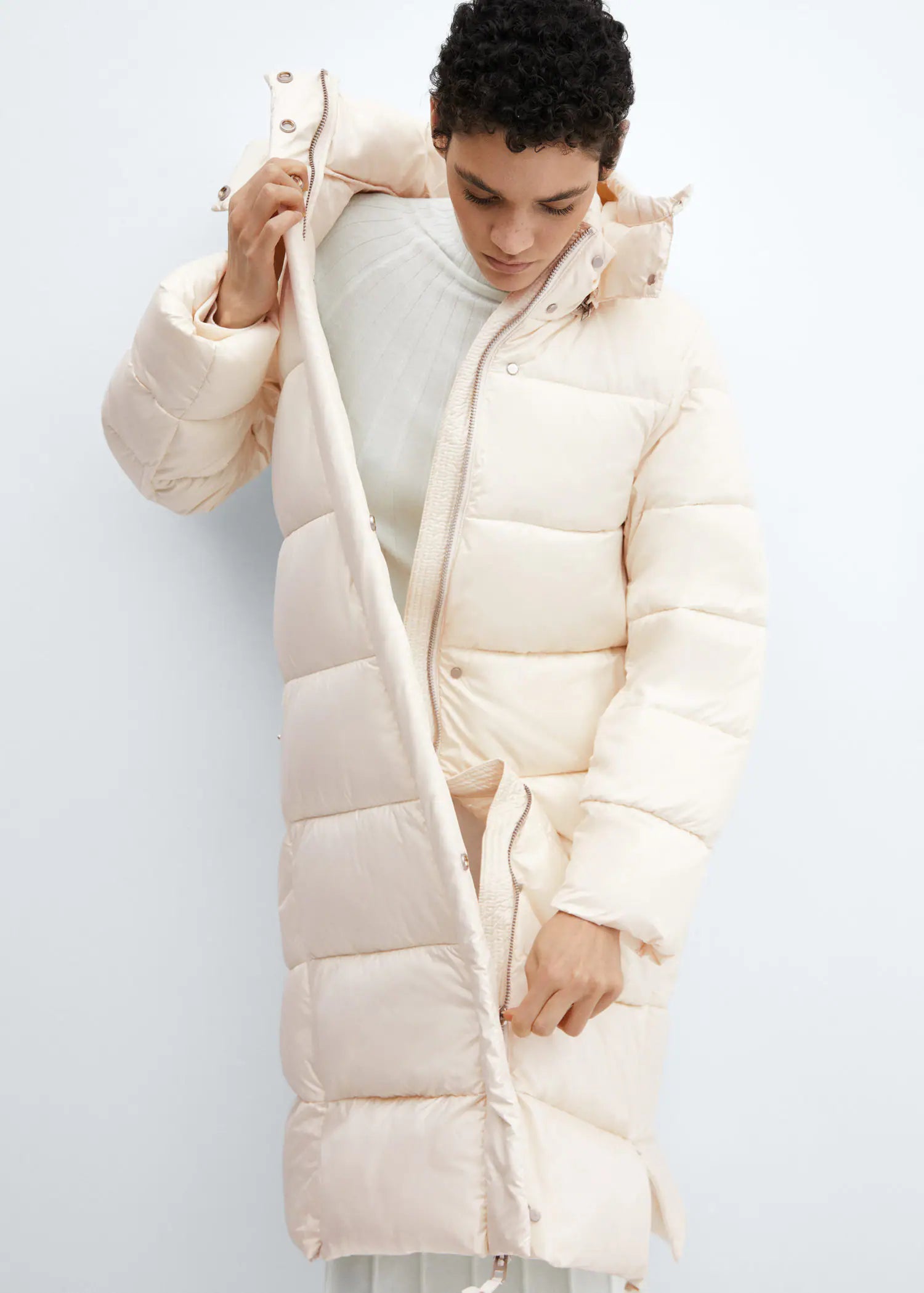 Anorak acolchado impermeable capucha
