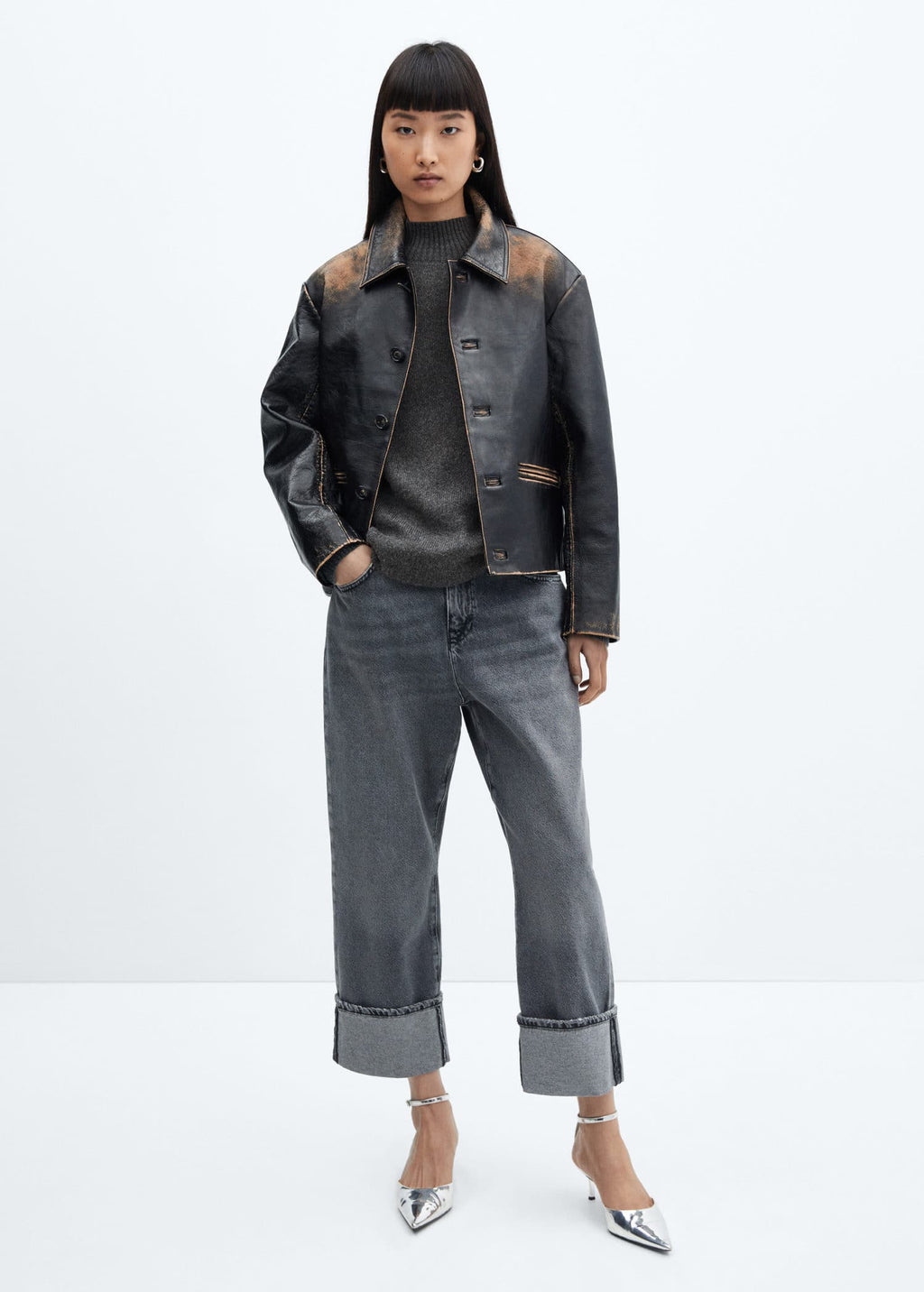 Jersey oversize cuello perkins