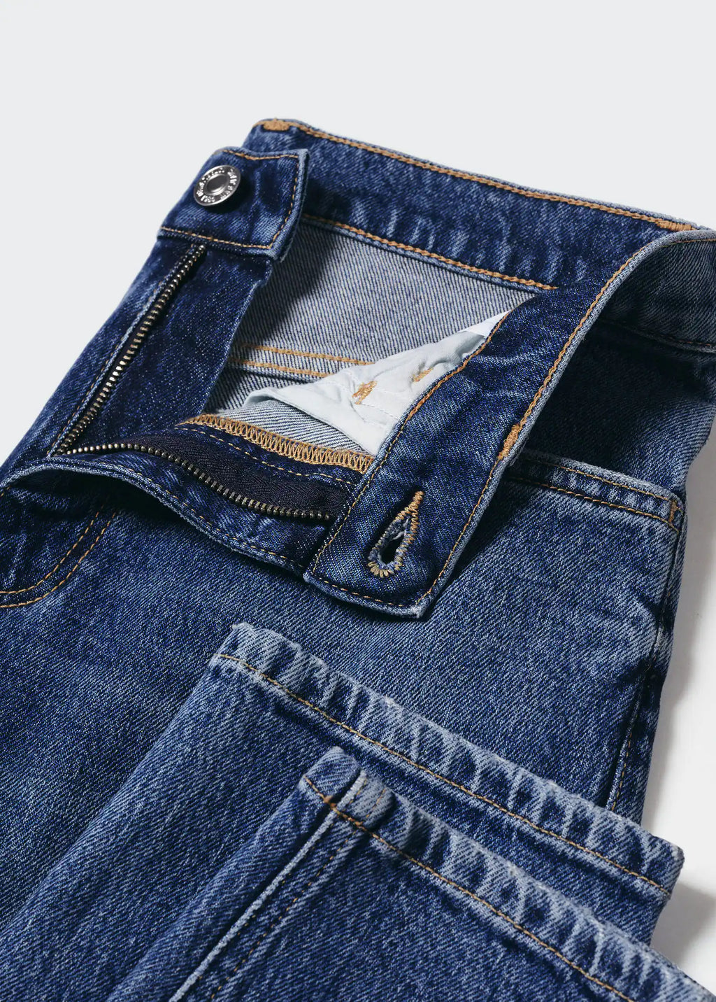 Jeans mom confort tiro alto