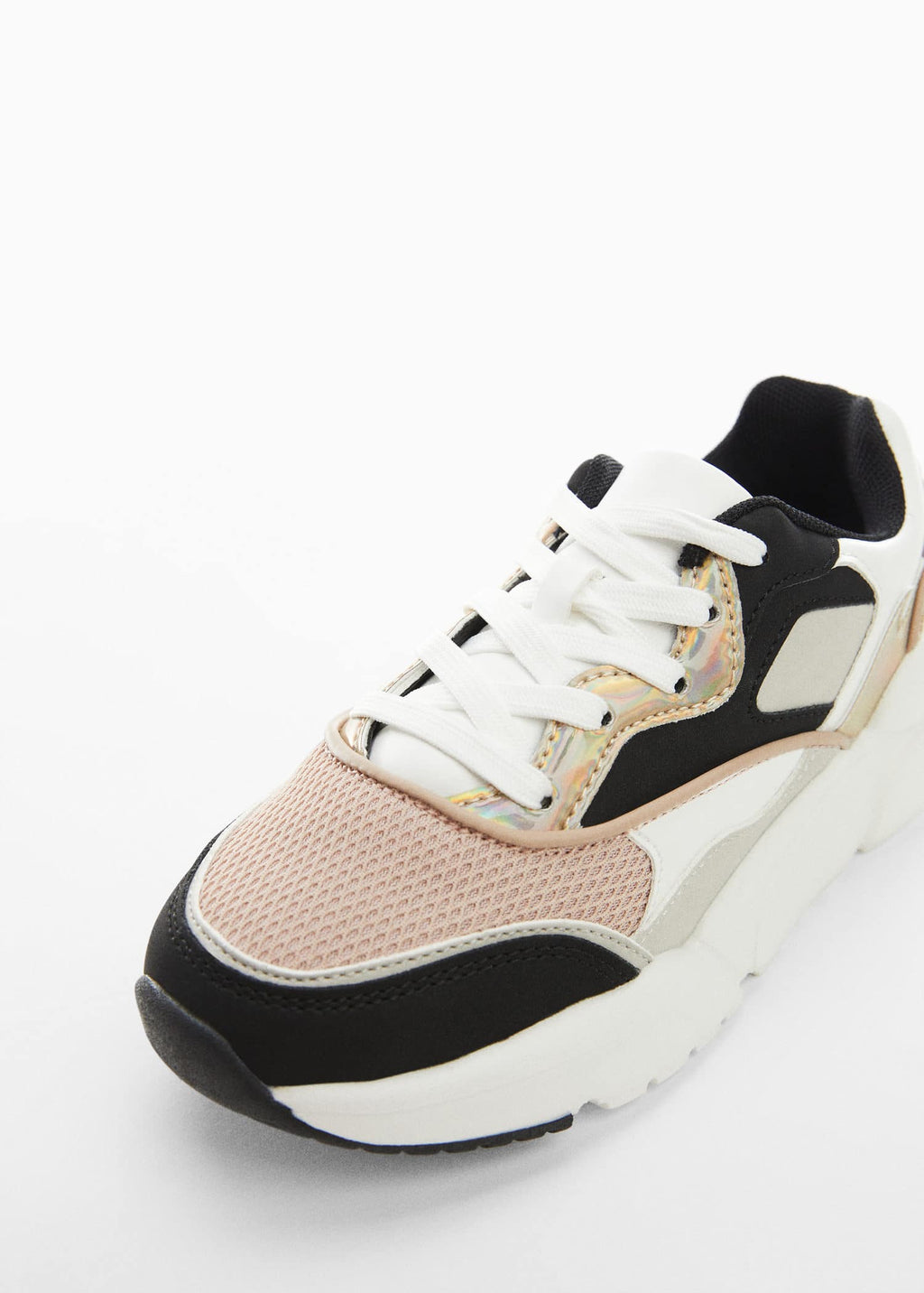 Deportiva combinada cordones