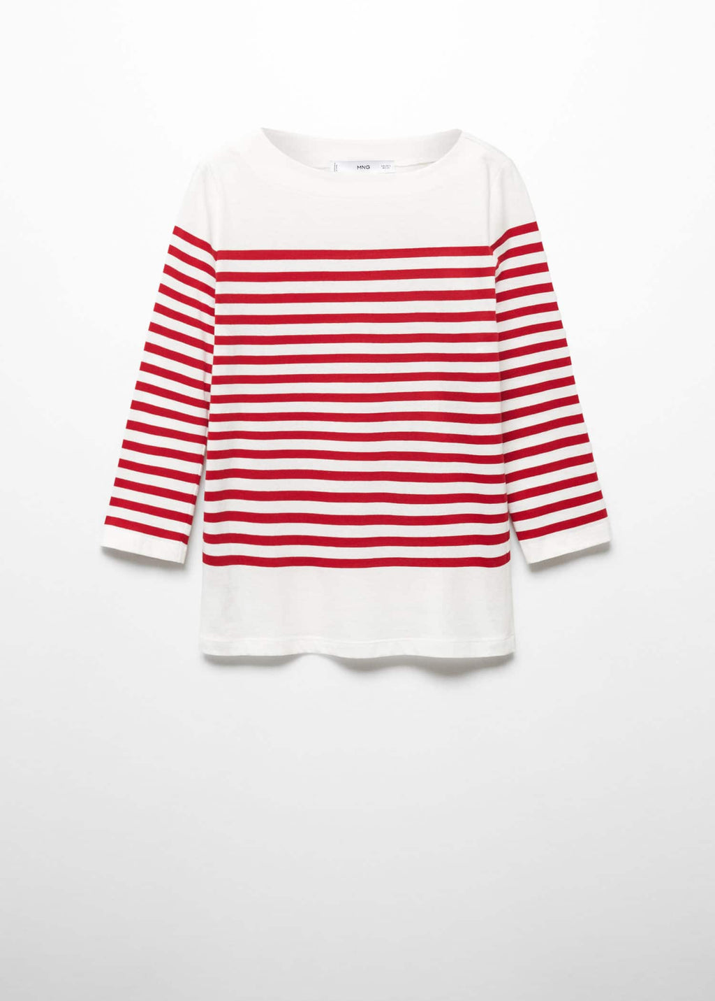 Camiseta rayas cuello barco