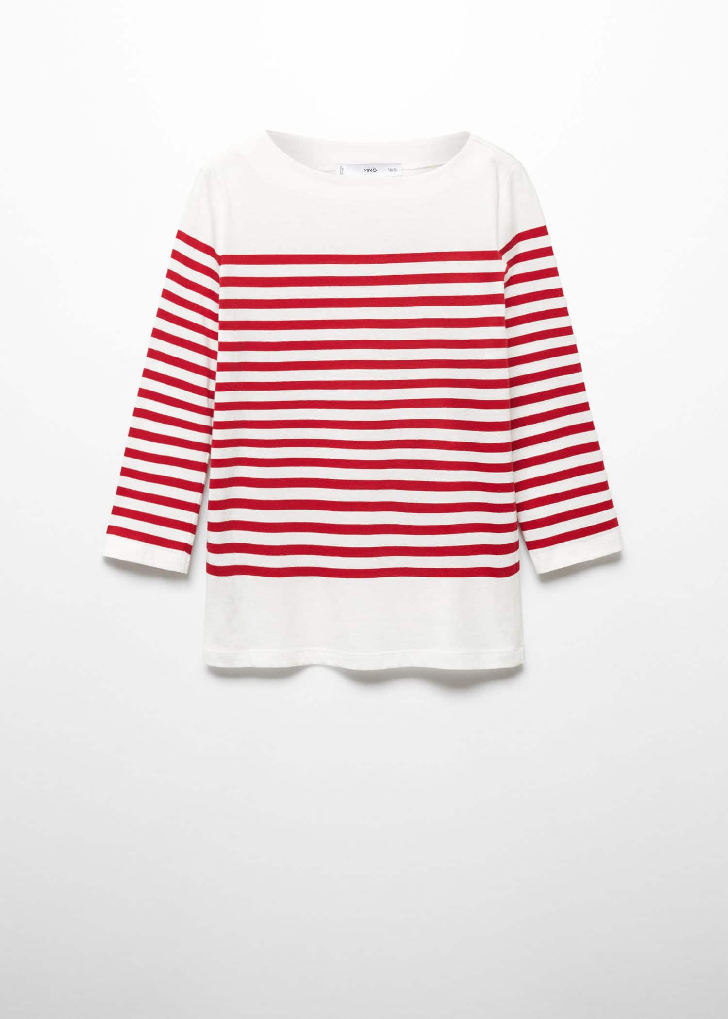 Camiseta rayas cuello barco