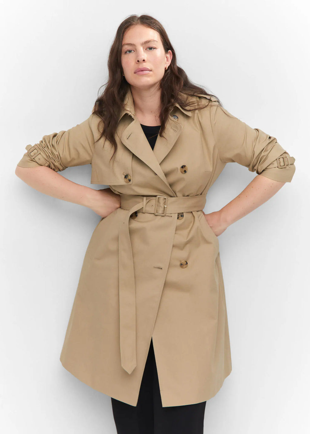 Trench clásico cinturón