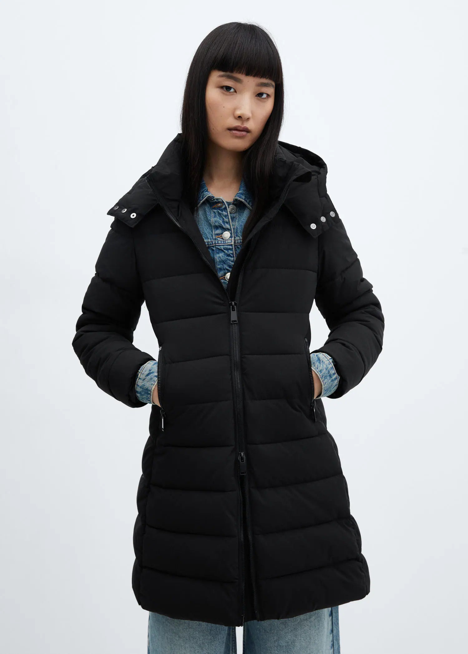 Anorak medio entallado