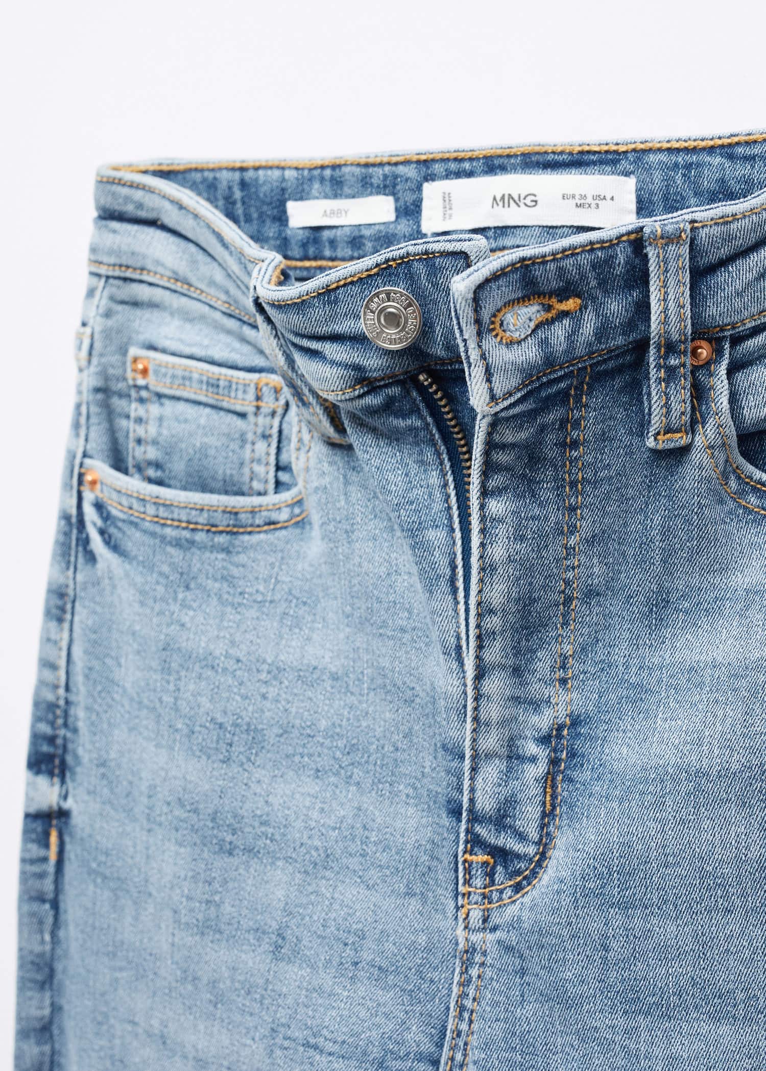 Jeans skinny tiro alto