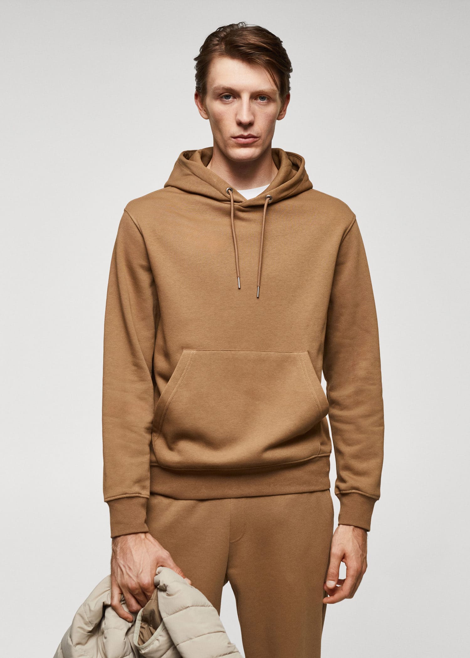Sudadera algodón canguro capucha