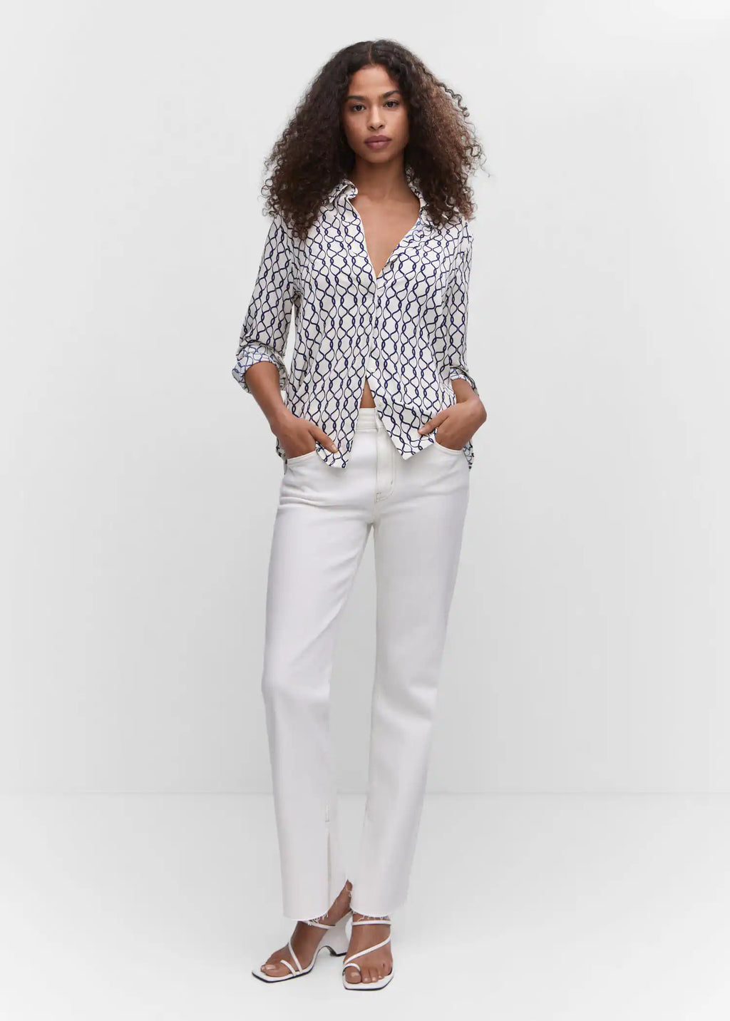 Camisa fluida botones