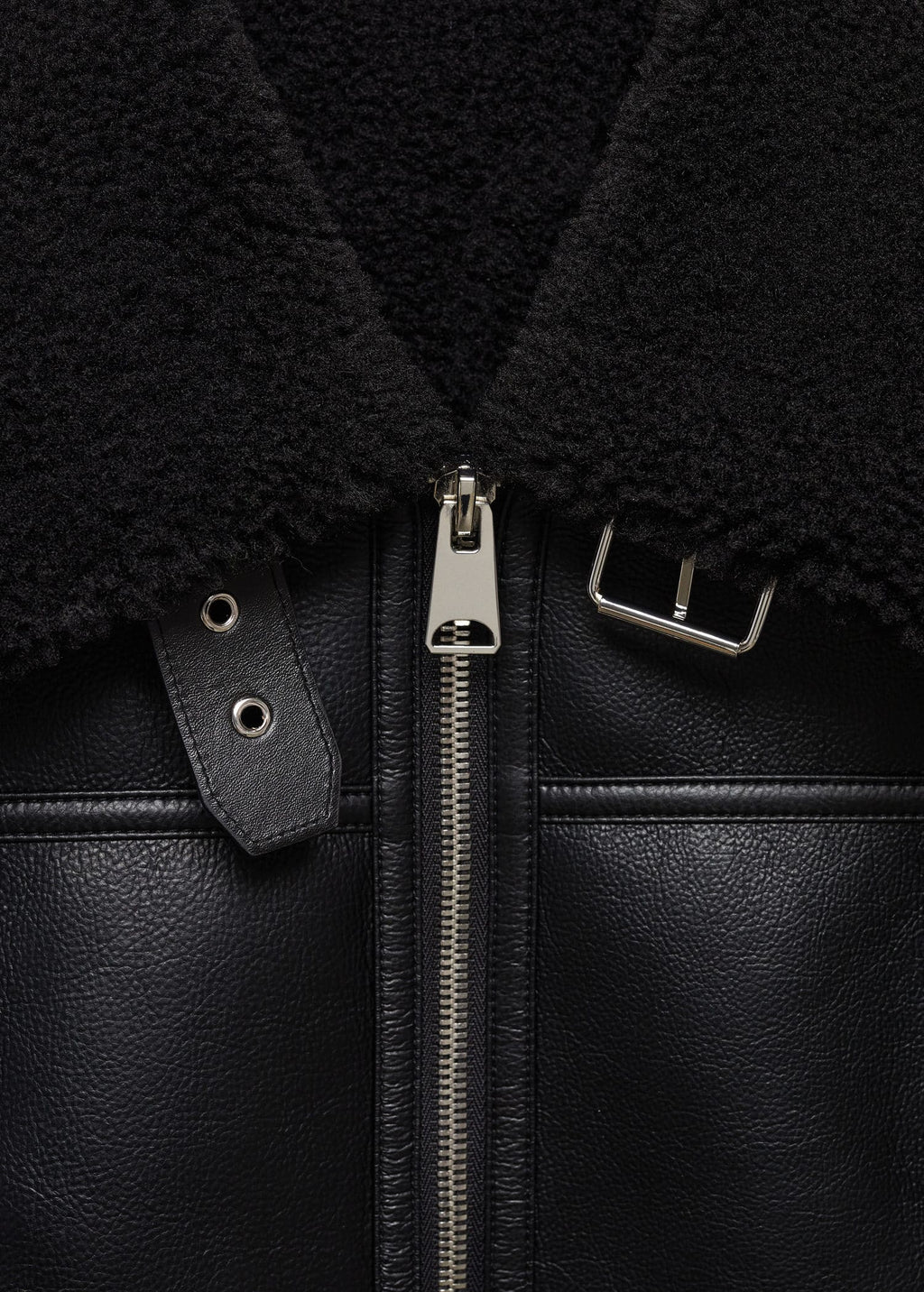 Cazadora biker doble faz
