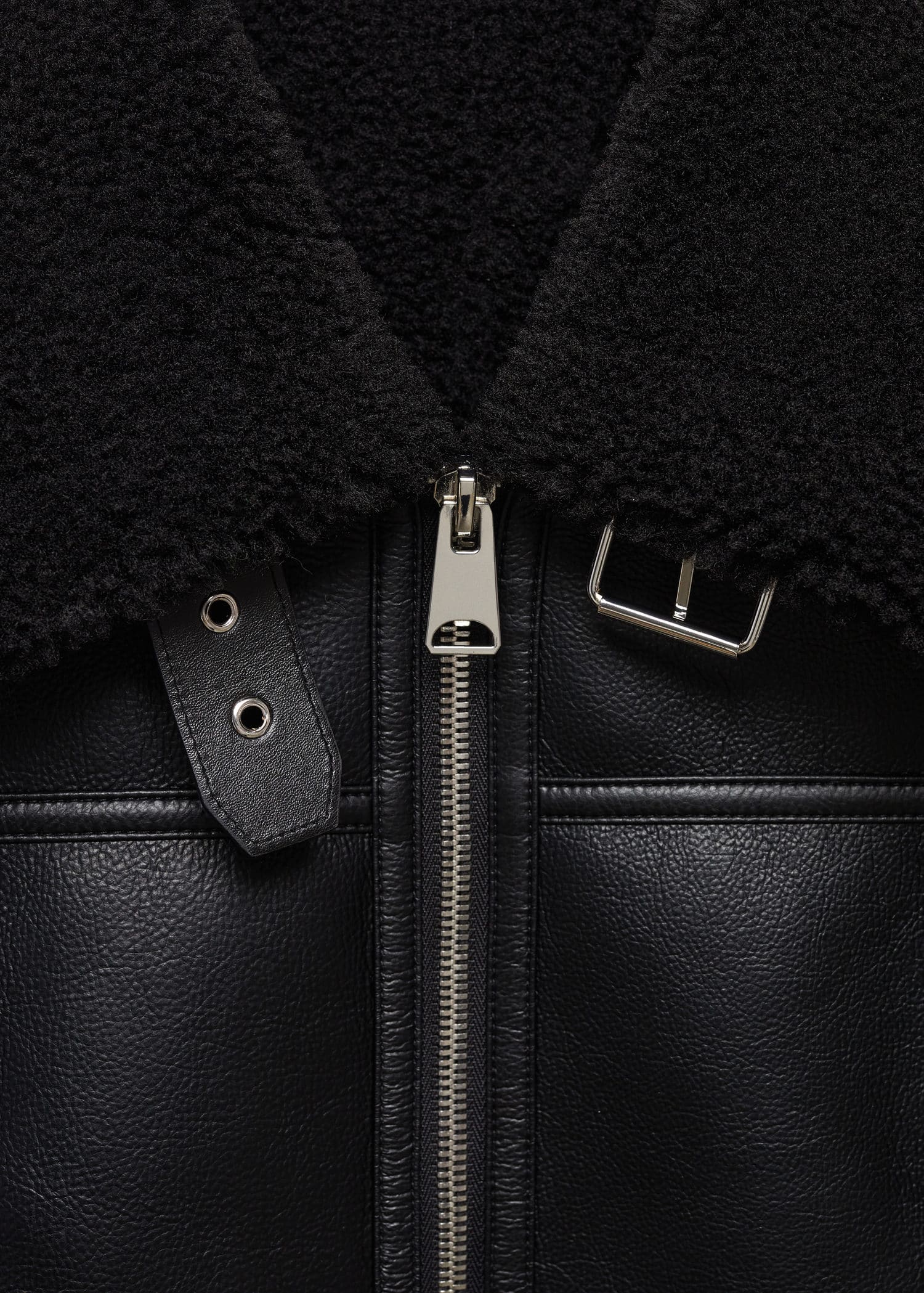 Cazadora biker doble faz