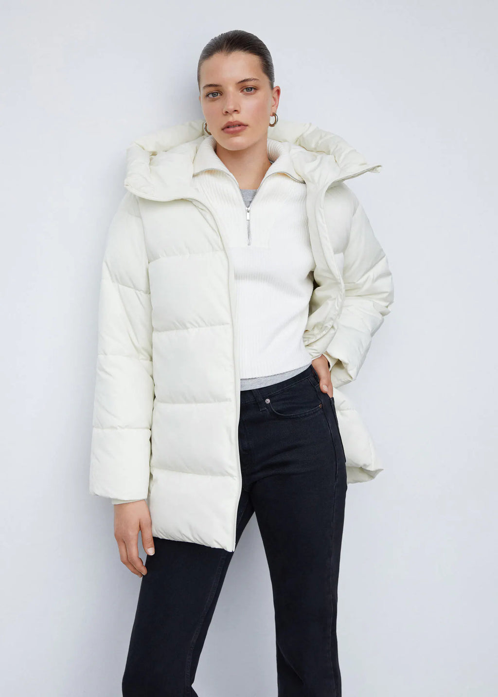 Anorak acolchado capucha