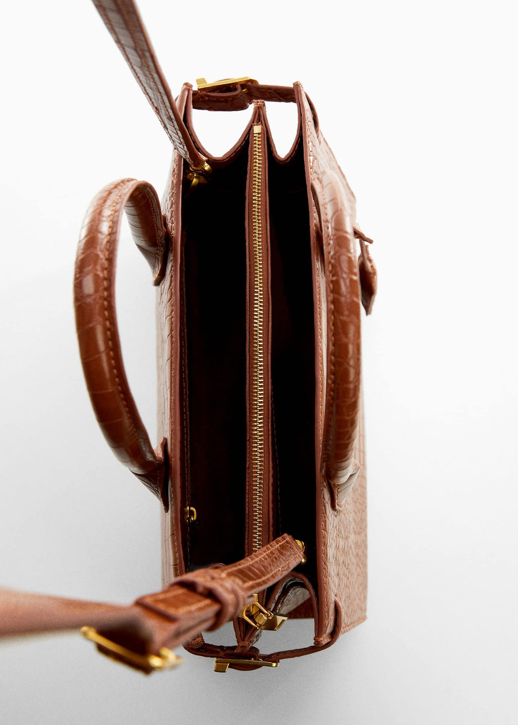 Bolso doble asa efecto coco