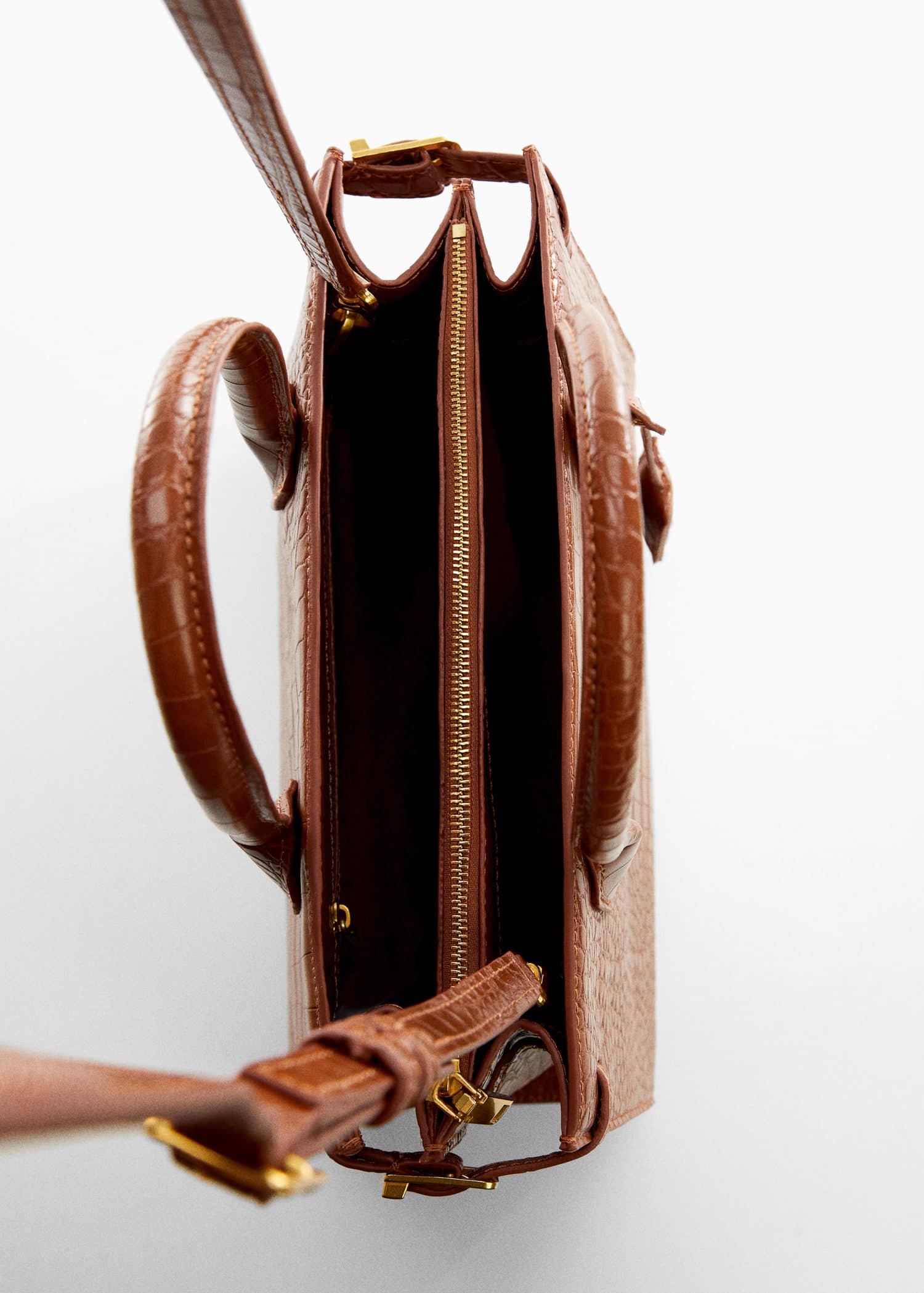 Bolso doble asa efecto coco