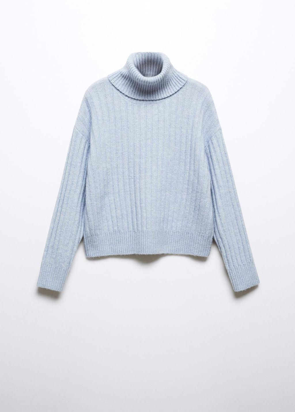 Jersey canalé cuello vuelto