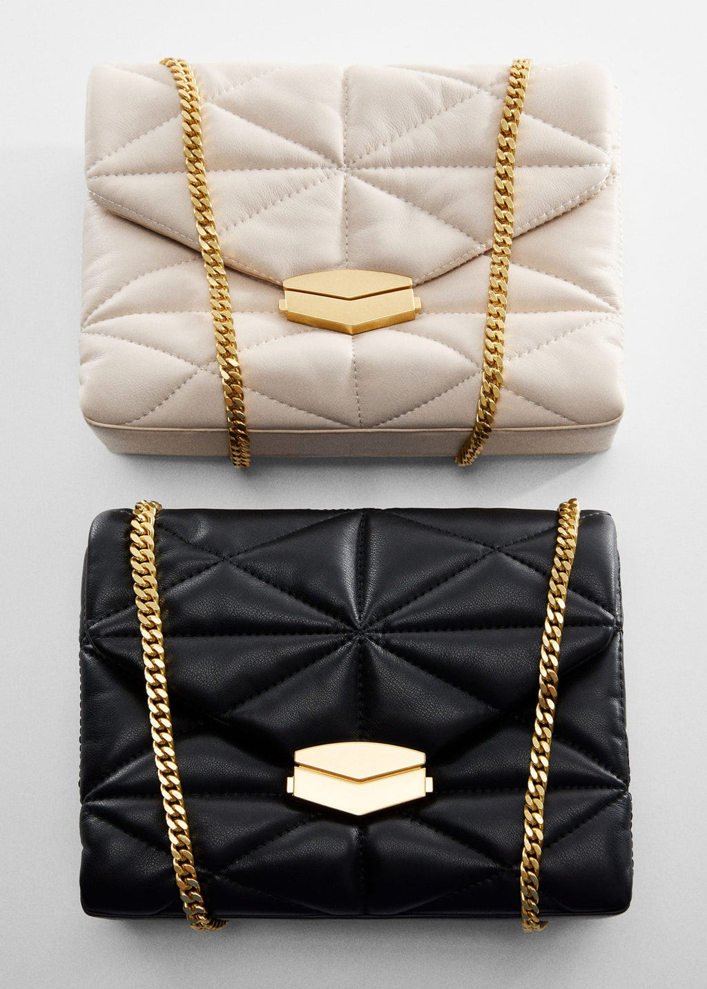 Bolso acolchado solapa