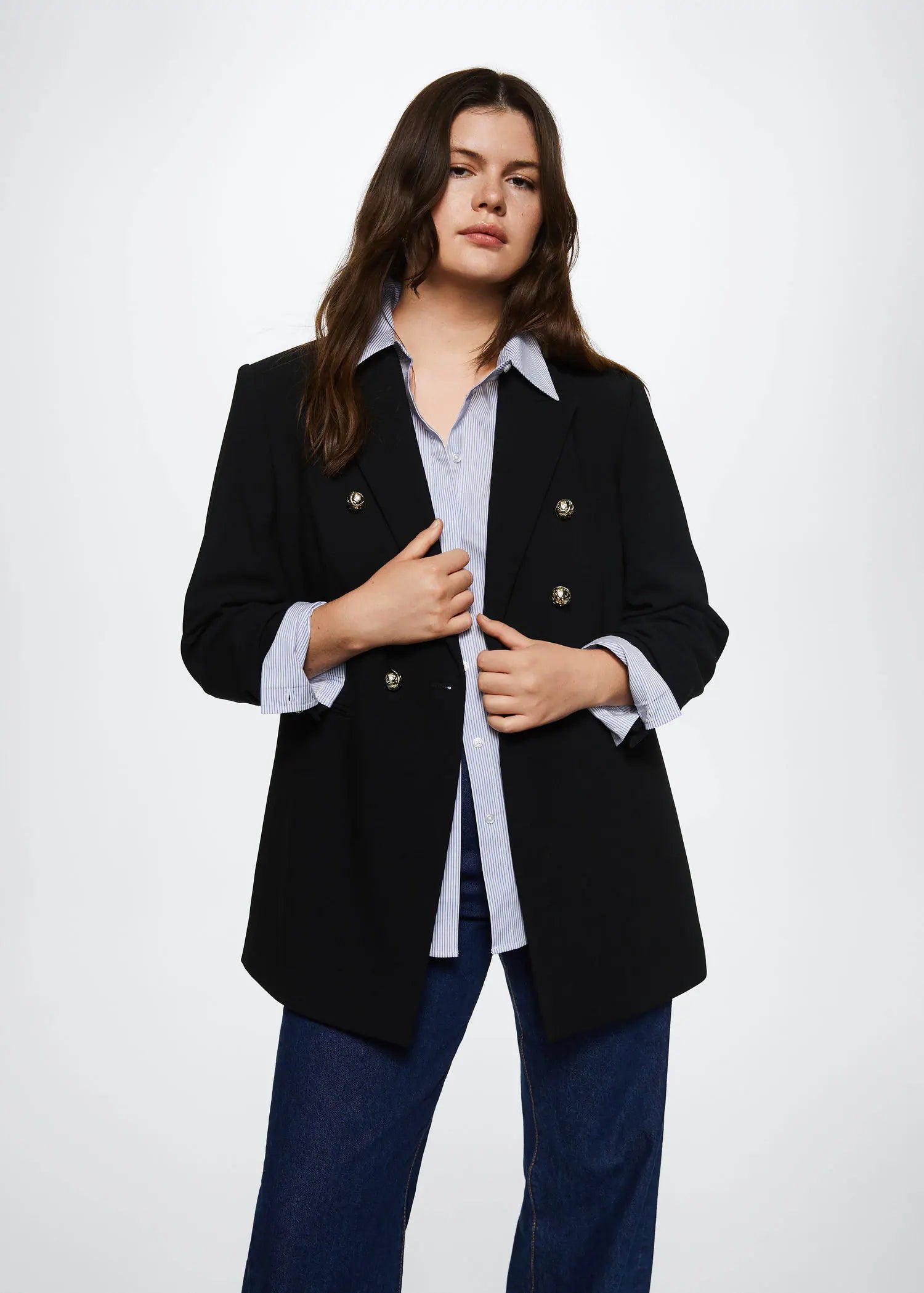 Americana doble botonadura