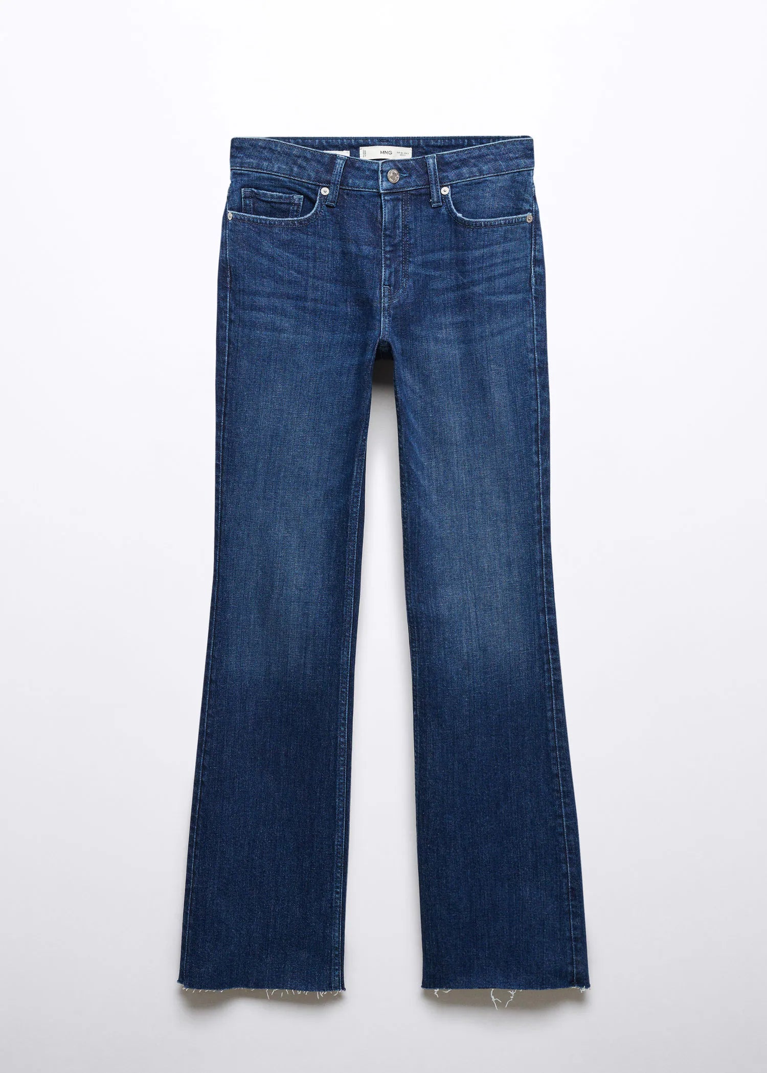 Jeans flare tiro medio
