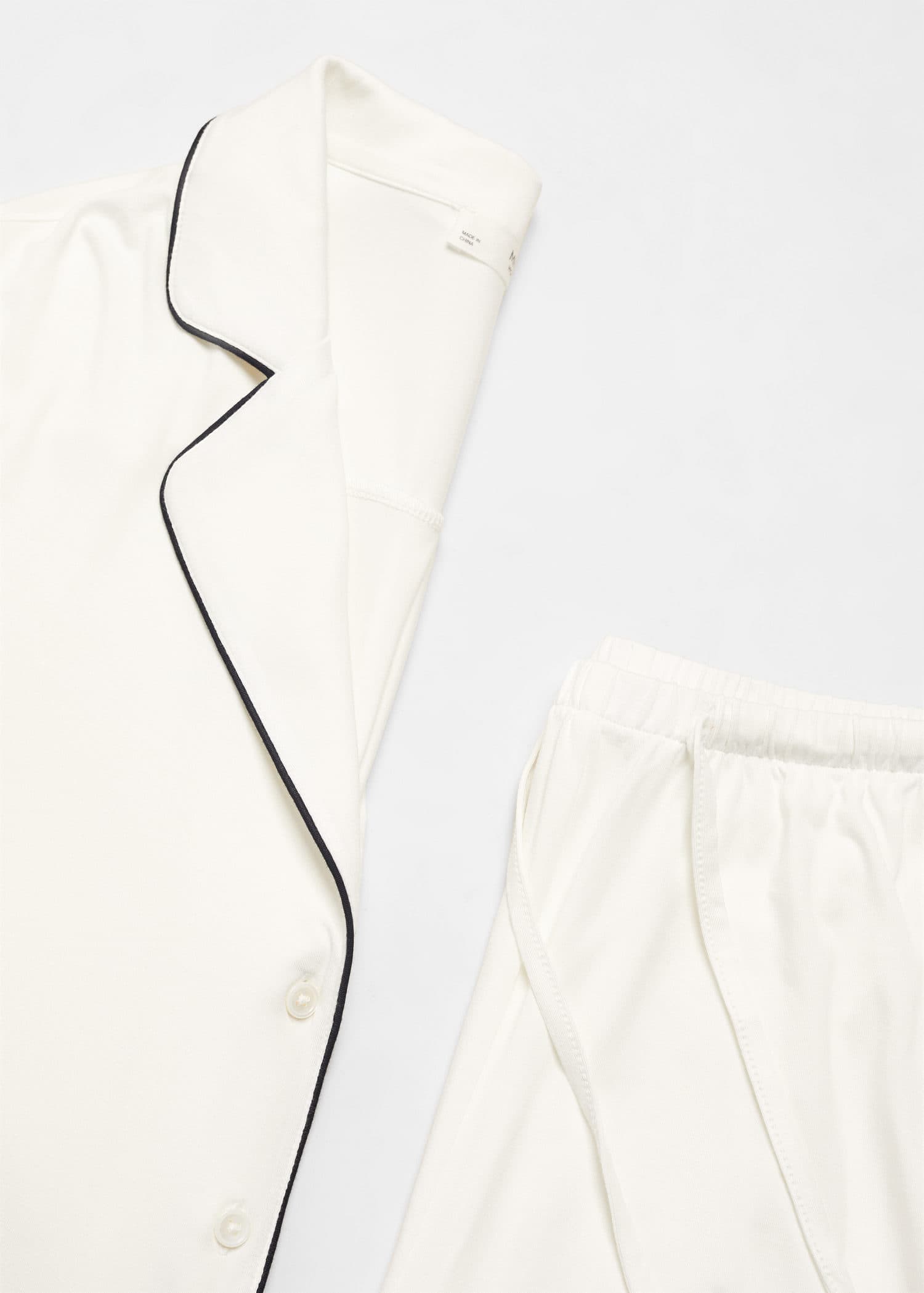 Pantalón pijama ribete contraste