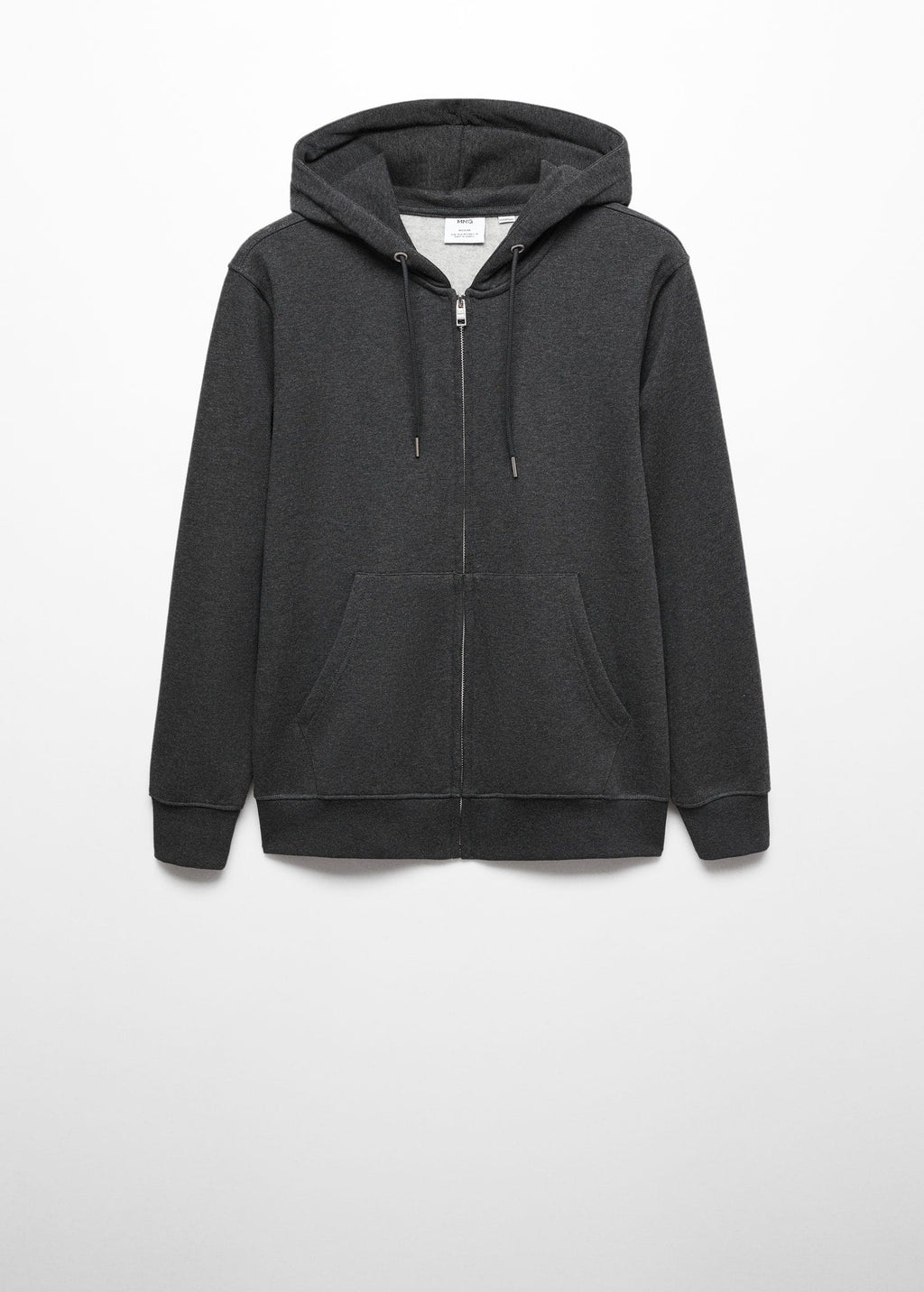 Sudadera algodón capucha cremallera