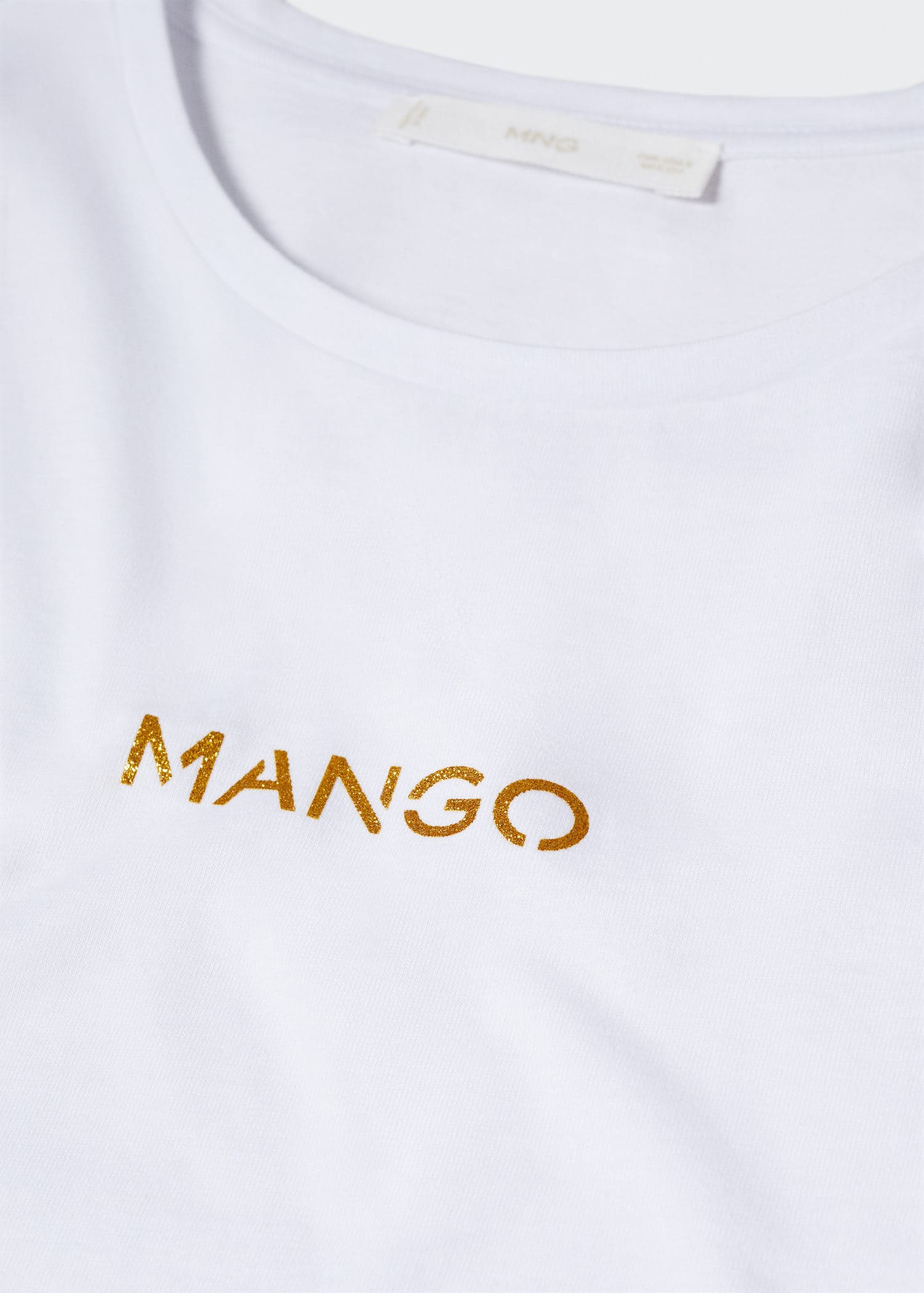 Camiseta logo metalizado