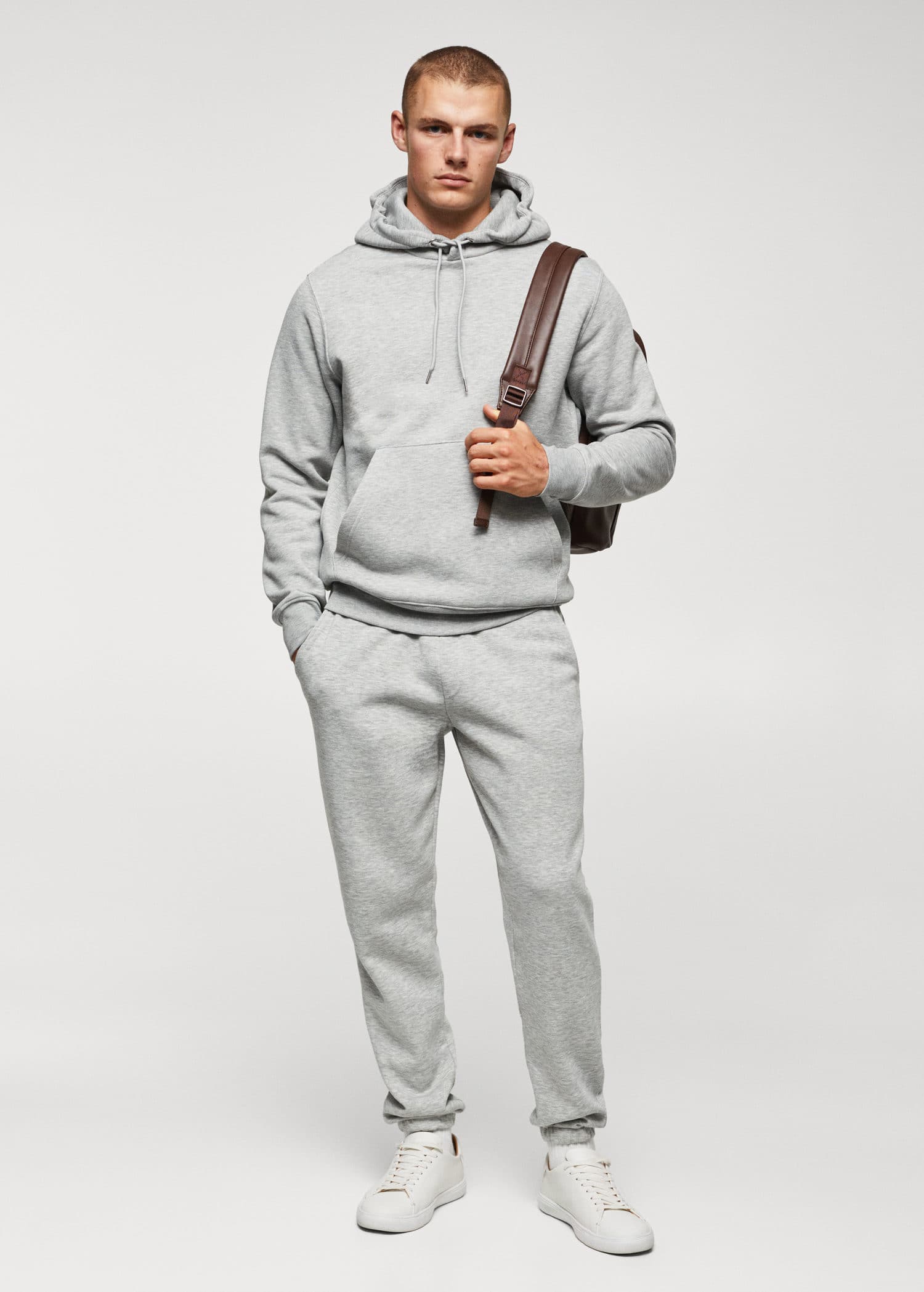 Sudadera algodón canguro capucha