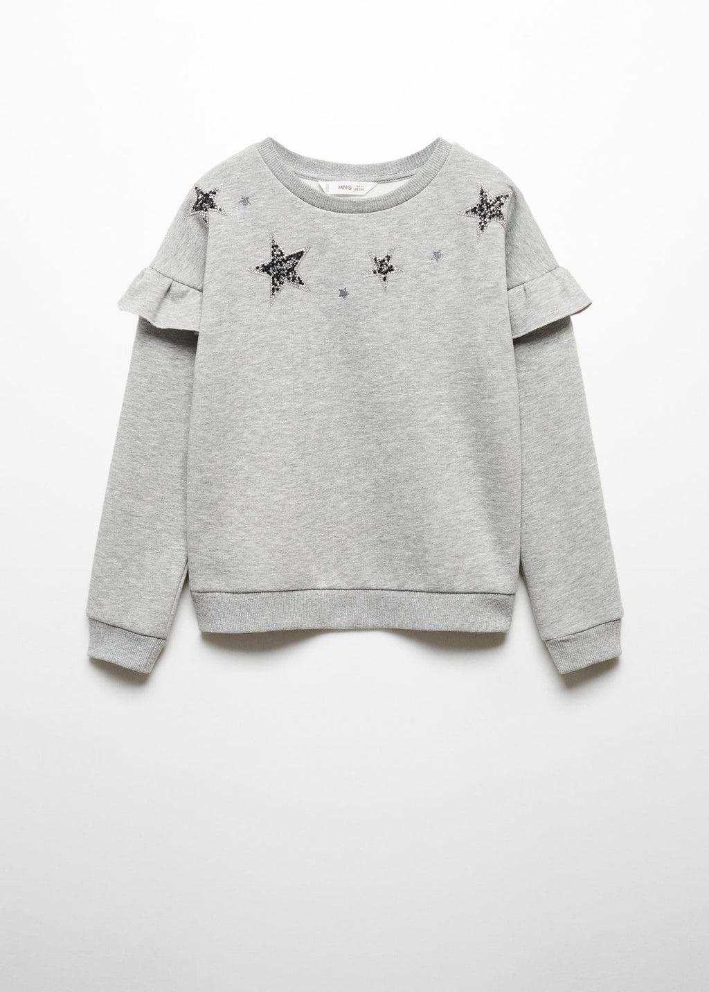 Sudadera estampada volantes