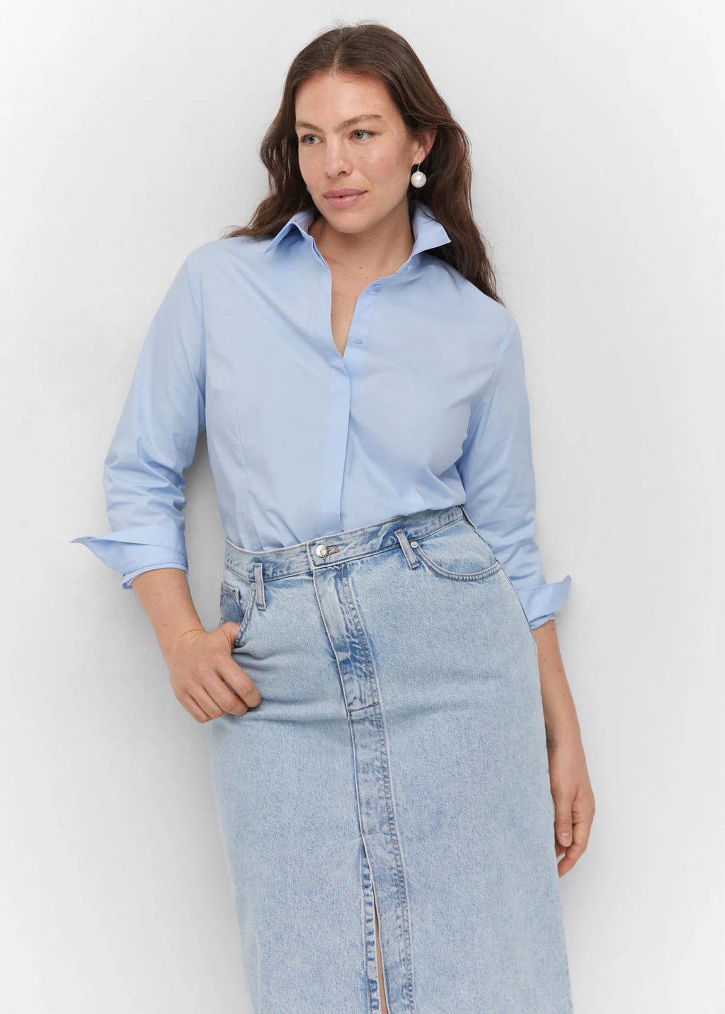 Camisa básica algodón