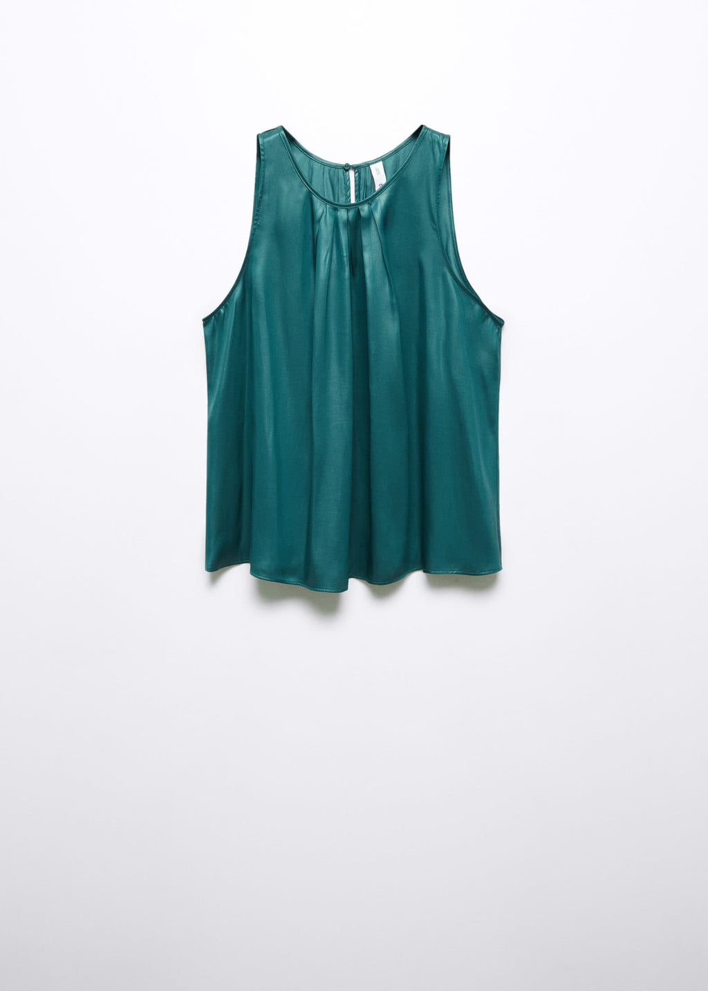 Top satinado detalle pinzas