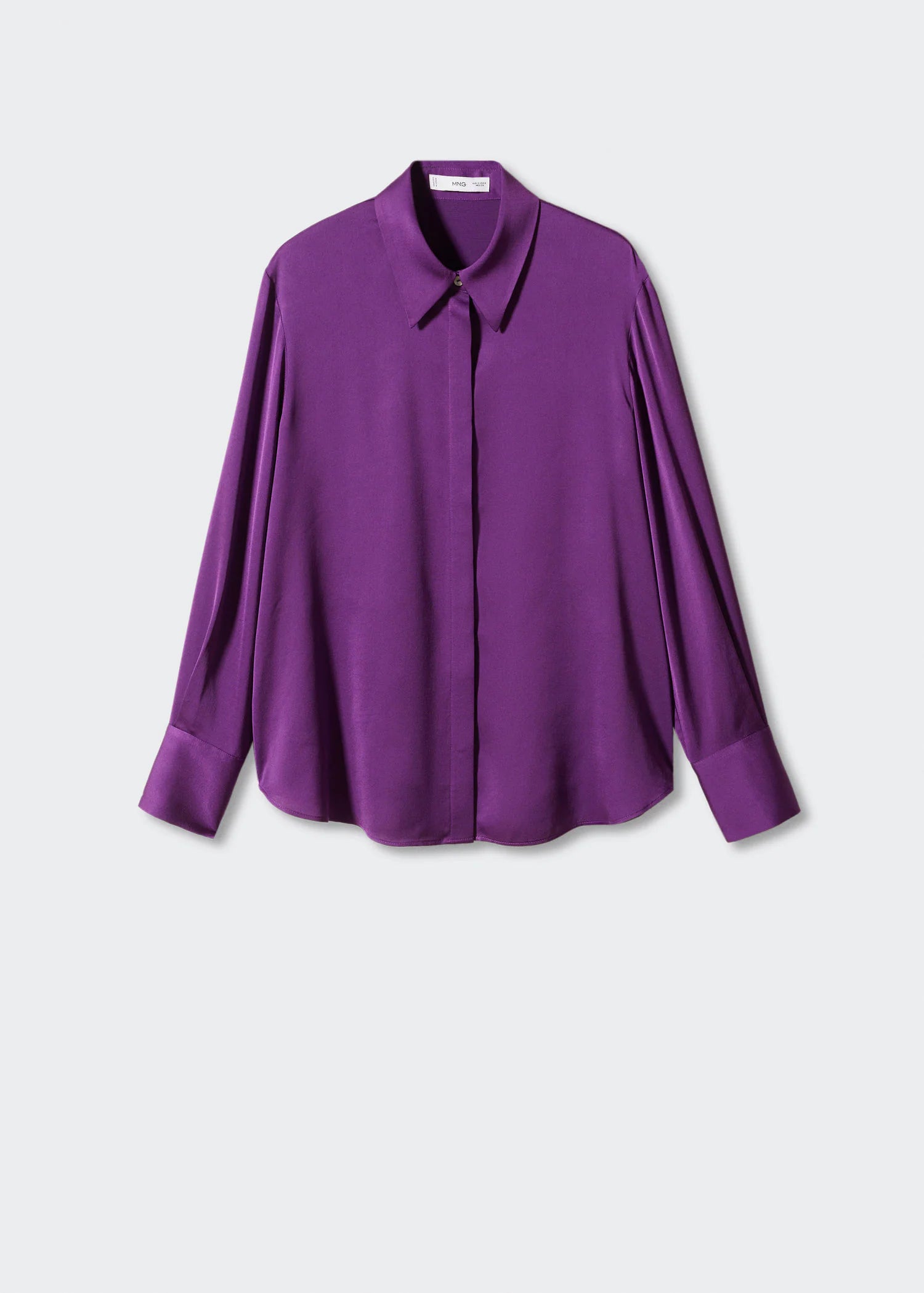 Camisa fluida satinada