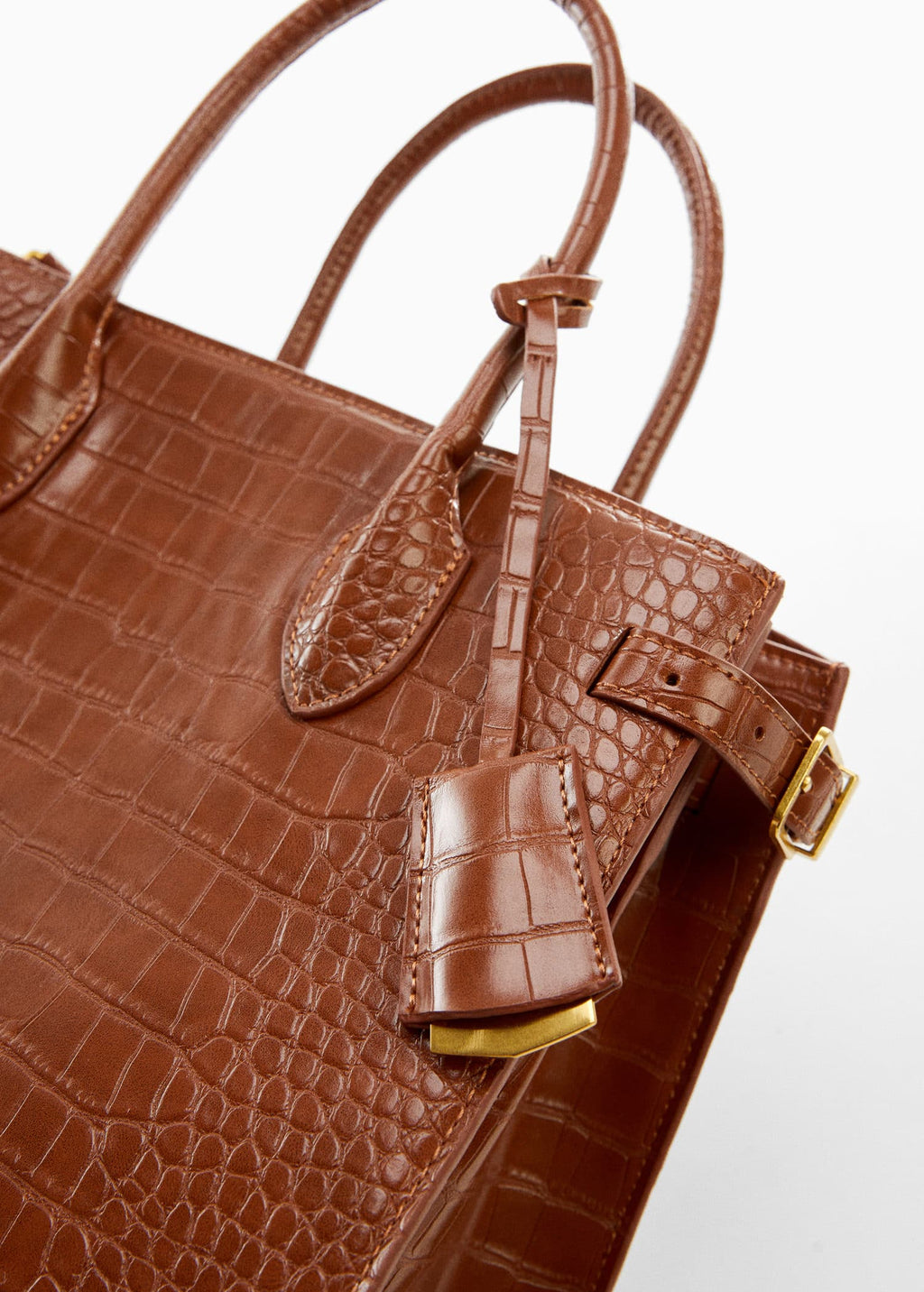 Bolso doble asa efecto coco