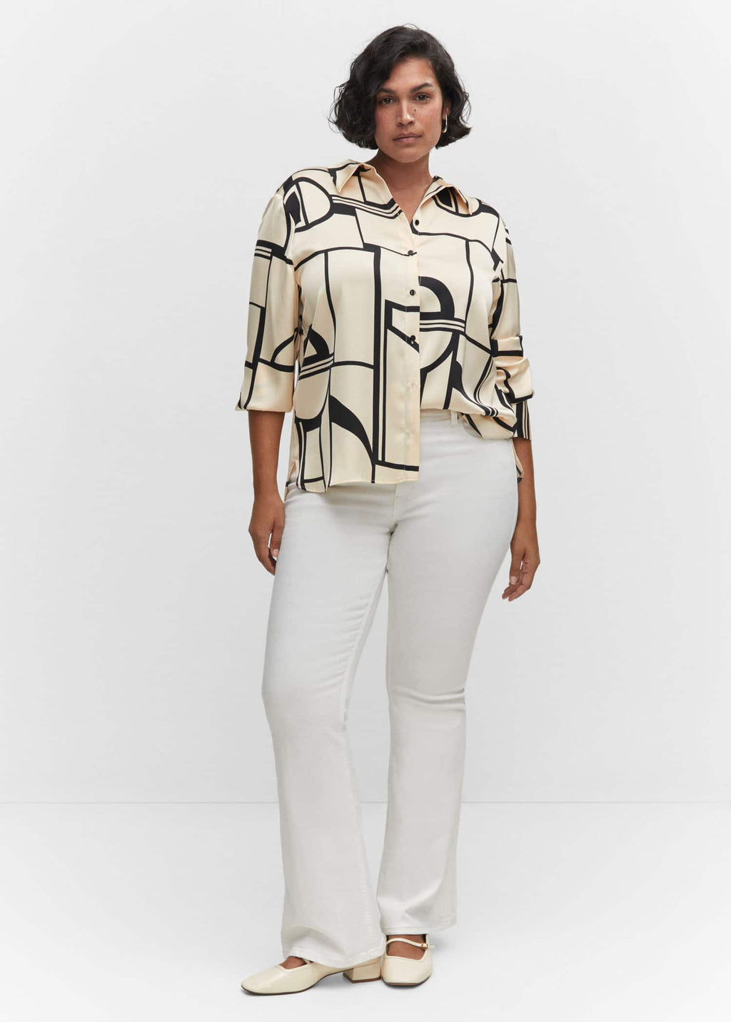 Camisa estampado geométrico