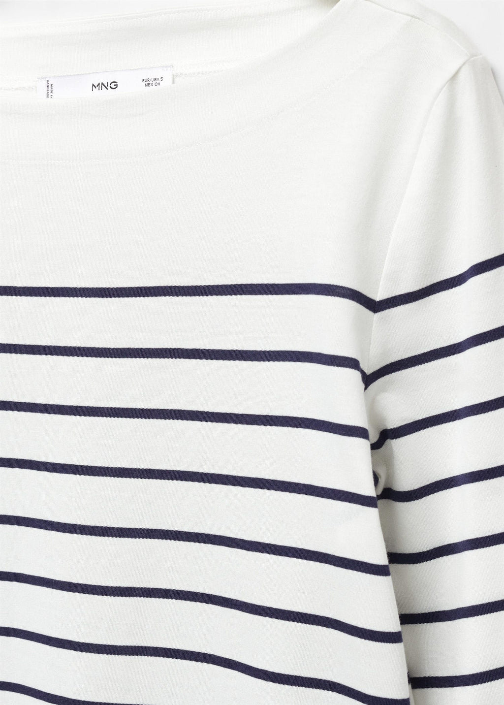 Camiseta rayas cuello barco